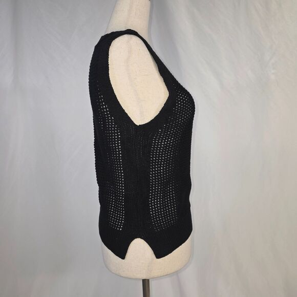 New with Tags Black Knit Sweater Tank Size Small - Picture 4 of 8